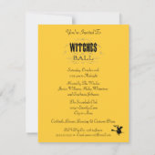 ハロウィーン衣装パーティー魔女の玉 招待状 (裏面)