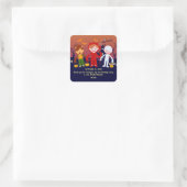 ハロウィーン衣装ボーイ誕生日パーティー スクエアシール (バッグ)