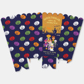 ハロウィーン衣装ボーイ誕生日パーティー フェイバーボックス (見開き)