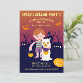 ハロウィーン衣装ボーイ誕生日パーティー 招待状 (スタンド正面)