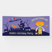 ハロウィーン衣装ボーイ誕生日パーティー 横断幕 (横)