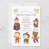 ハロウィーン衣装子供の誕生日パーティの招待状 招待状 (正面)
