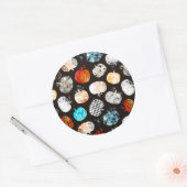 ハロウィーン装飾用かぼちゃ模様 ラウンドシール (封筒)