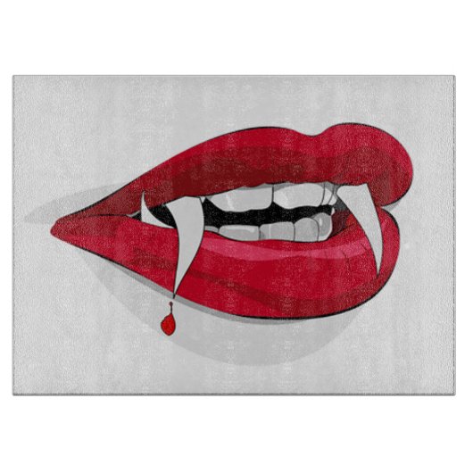 ハロウィーン装飾用ガラス切断板/歯 カッティングボード (正面)