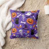 ハロウィーン装飾用クッションカボチャ猫幽霊キャンディ クッション (ブランケット)