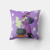 ハロウィーン装飾用クッション – 魔女の醸造 クッション (裏面)