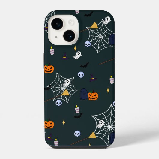 ハロウィーン要素の電話ケース iPhoneケース (裏面)