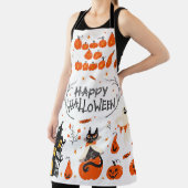 ハロウィーン要素ヴィンテージセットデザイン エプロン (インサイチュ)