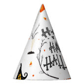 ハロウィーン要素ヴィンテージセットデザイン パーティーハット (左)