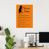 ハロウィーン規則 ポスター (ホームオフィス)