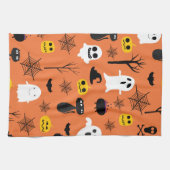 ハロウィーン記号の背景 キッチンタオル (横)