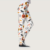 ハロウィーン記号シームレスパターン レギンス (右)