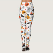 ハロウィーン記号シームレスパターン レギンス (裏面)