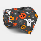 ハロウィーン記号パターン ネクタイ (ロール)