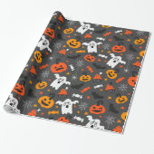 ハロウィーン記号パターン ラッピングペーパー (アンロールド)