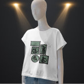 ハロウィーン記号付きスタンプ トライブレンドＴシャツ