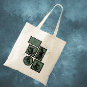 ハロウィーン記号付きスタンプ トートバッグ