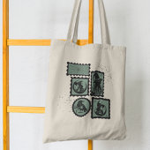 ハロウィーン記号付きスタンプ トートバッグ