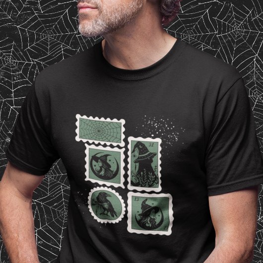 ハロウィーン記号付きスタンプ Tシャツ