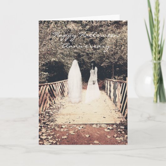 ハロウィーン記念日バース付きブリッジカード カード (正面)