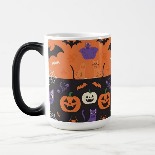 ハロウィーン設計のマグ15oz モーフィングマグカップ (左)