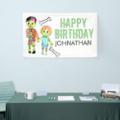 ハロウィーン誕生パーティーのゾンビバナーサイン 横断幕 (トレードショー)