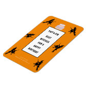 ハロウィーン誕生日おもしろいカスタマイズ マグネット (左側)