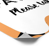 ハロウィーン誕生日お願い1つの好意サインを取る ポスター (角)