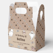 ハロウィーン誕生日かわいい幽霊パーティー フェイバーボックス (オープン)