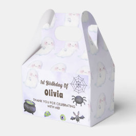ハロウィーン誕生日かわいい幽霊パーティー フェイバーボックス