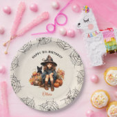 ハロウィーン誕生日かわいい魔女紙プレート ペーパープレート (パーティー)