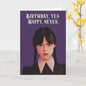 ハロウィーン誕生日カード カード (黄色い花)