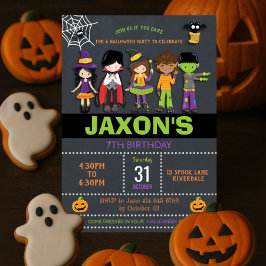 ハロウィーン誕生日キッズコスチュームパーティー 招待状
