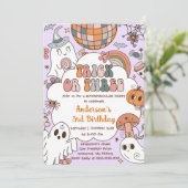 ハロウィーン誕生日グールススリーバースデーパーティー 招待状 (スタンド正面)