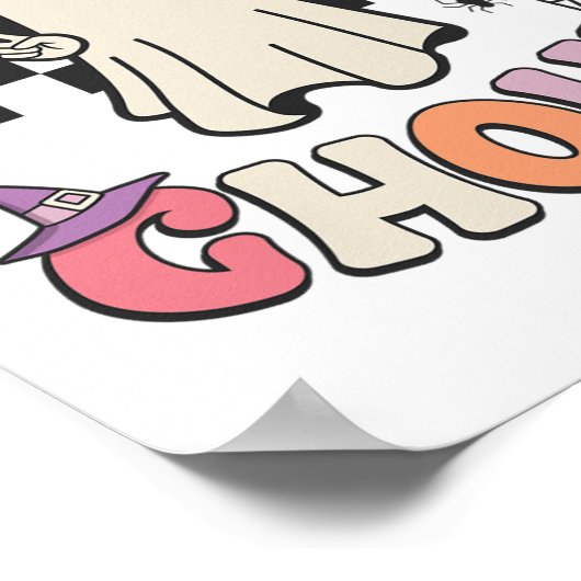 ハロウィーン誕生日グールブデイパーティー記念日wo ポスター (角)