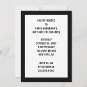 ハロウィーン誕生日サプライズパーティー 招待状 (裏面)