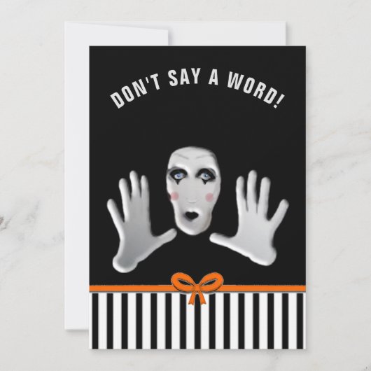 ハロウィーン誕生日サプライズパーティー 招待状 (正面)