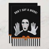 ハロウィーン誕生日サプライズパーティー 招待状 (正面/裏面)