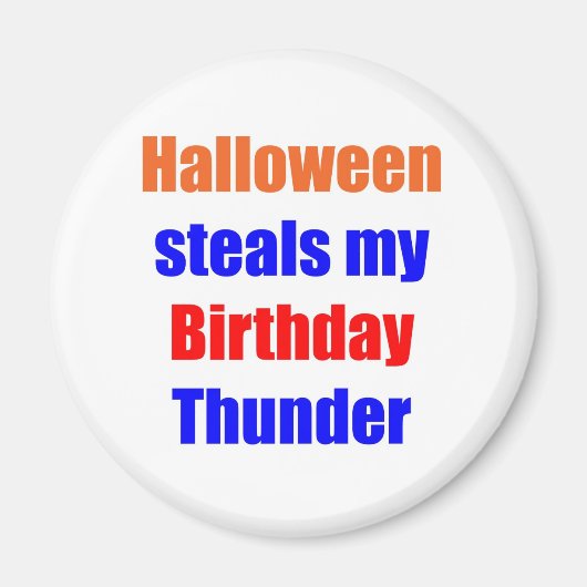 ハロウィーン誕生日サンダー マグネット (正面)