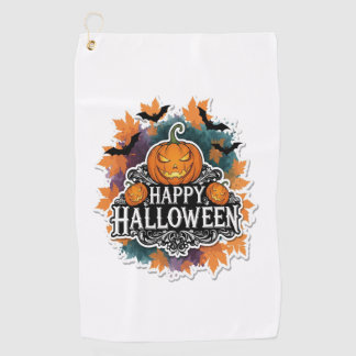 ハロウィーン誕生日スクワッドクリーピーピエロ幽霊ゾンビ ゴルフタオル