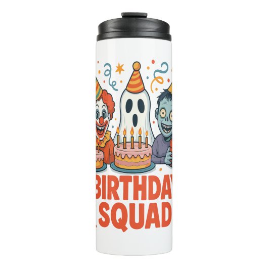 ハロウィーン誕生日スクワッドクリーピーピエロ幽霊ゾンビ タンブラー (正面)