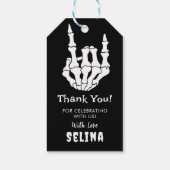 ハロウィーン誕生日スケルトンハロウィーン ギフトタグ (裏面)