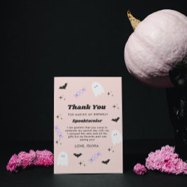 ハロウィーン誕生日スポオクタキュラーサンキューカード サンキューカード