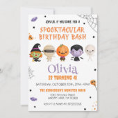 ハロウィーン誕生日スポオクタキュラーパーティー 招待状 (正面)