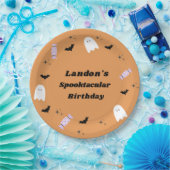 ハロウィーン誕生日スポオクタキュラー ペーパープレート (パーティー)