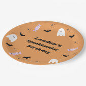 ハロウィーン誕生日スポオクタキュラー ペーパープレート (アングル)