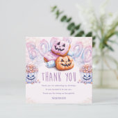 ハロウィーン誕生日スリープバー サンキューカード (スタンド正面)