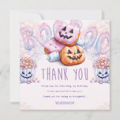 ハロウィーン誕生日スリープバー サンキューカード (正面)