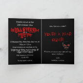 ハロウィーン誕生日テンプレートカーカスタマイズド – 招待状 (内部)