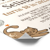 ハロウィーン誕生日パーティーかわいいタイムカプセルサイン ポスター (角)